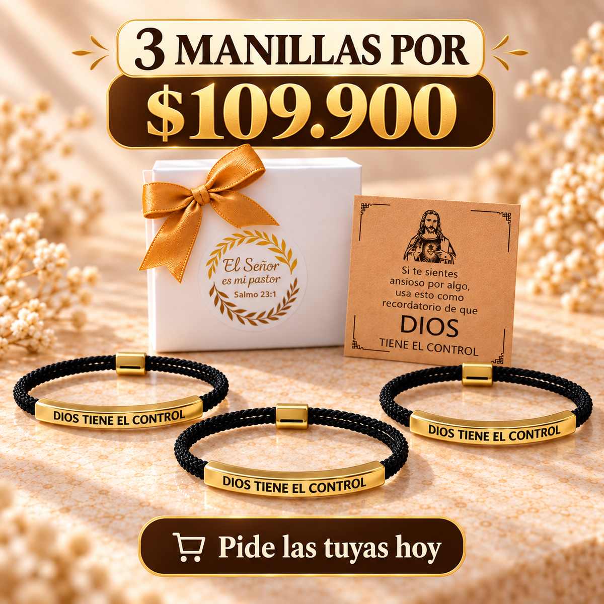 Pulsera Dios tiene el control