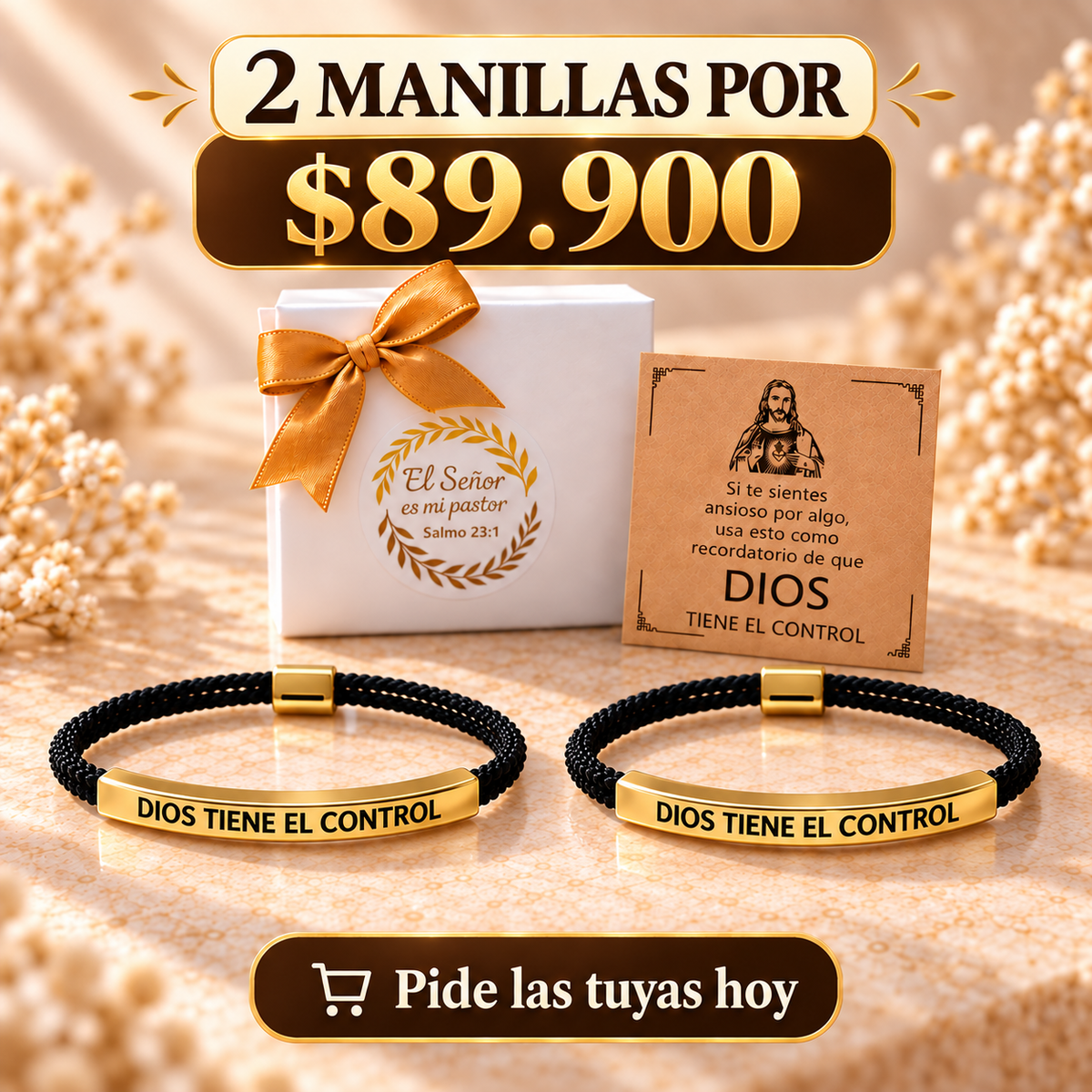 Pulsera Dios tiene el control